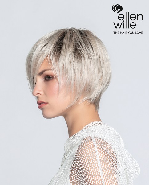 Peruca bob pentru femei din par sintetic, monofilament, nedetectabil, Java, Ellen Wille - imagine 3