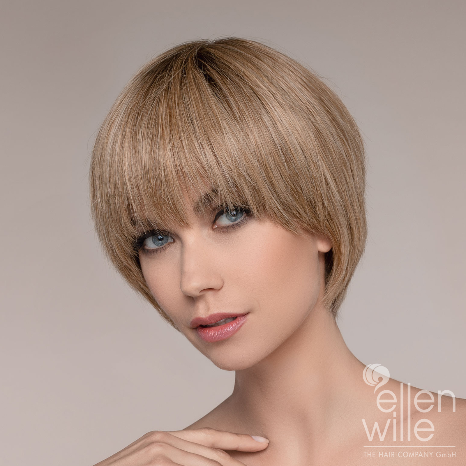 Peruca naturala cu breton Flavour - imagine 2