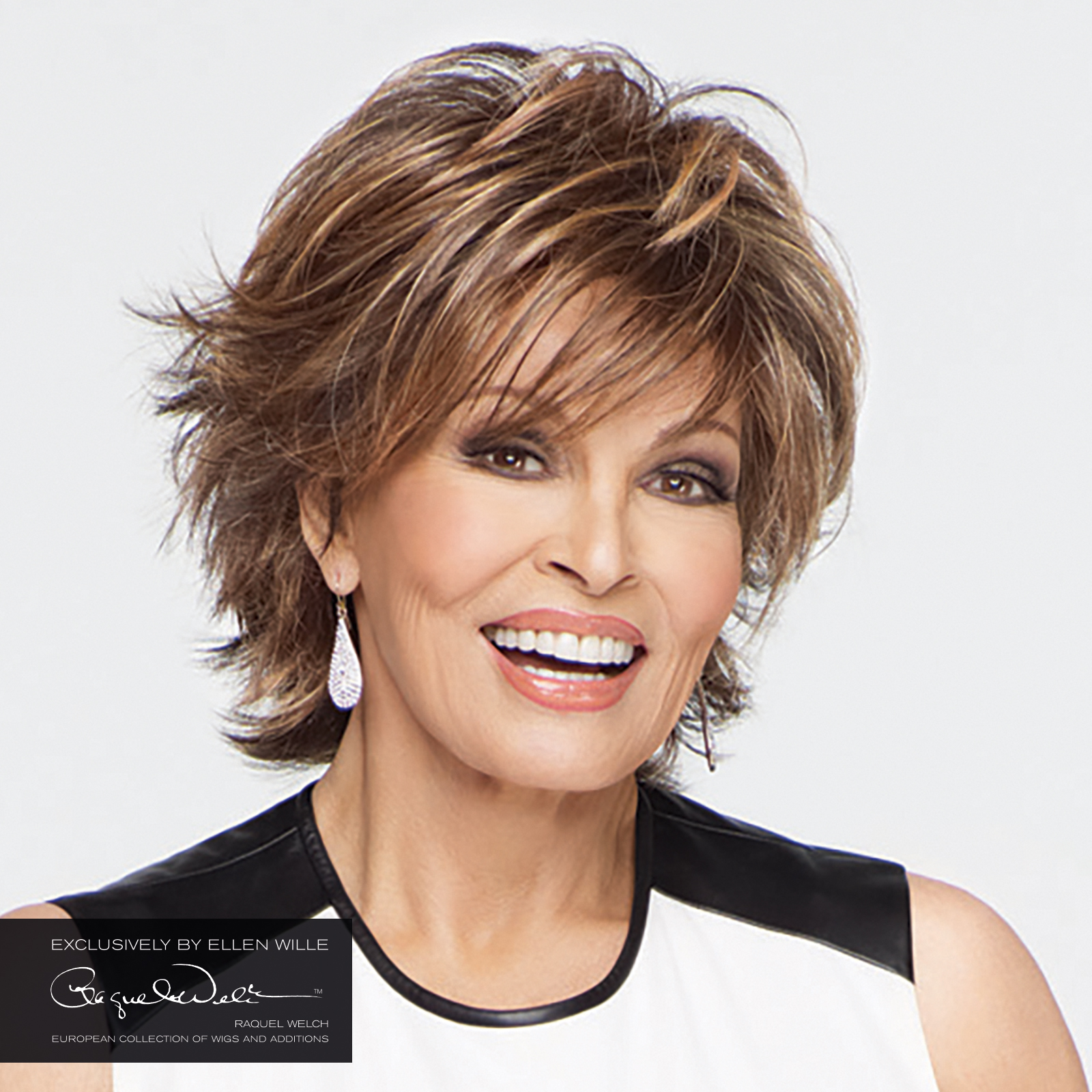 Peruca monofilament Raquel Welch
